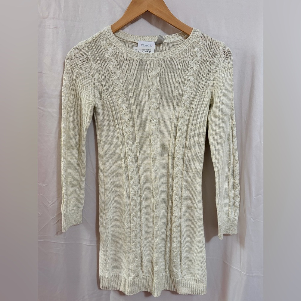 Ivory Knit Sweater Dress
